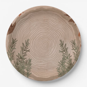 Elegant Botanical Christmas  Paper Plate