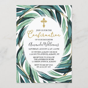 Elegant Botanical Confirmation Invitation