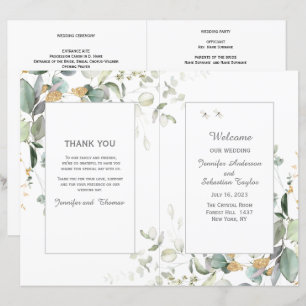 Elegant Botanical Eucalyptus Greenery Wedding 