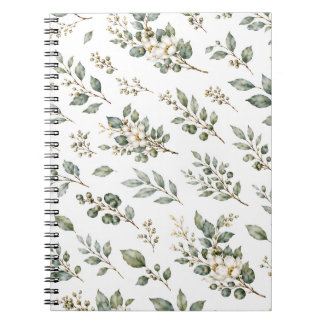 Elegant Botanical Eucalyptus Notebook