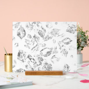 Elegant Botanical File Folder Set Acrylic Sign