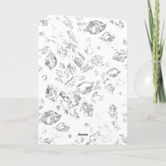 Elegant Botanical File Folder Set Holiday Card (Back)