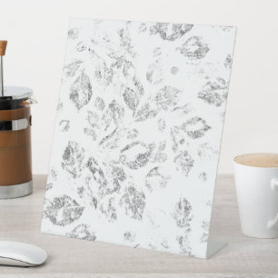 Elegant Botanical File Folder Set Pedestal Sign