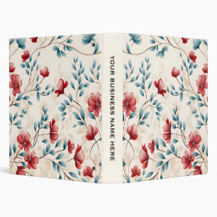 Elegant Botanical Floral Branch Binder