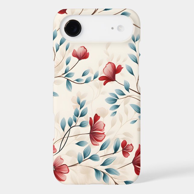 Elegant Botanical Floral Branch Pattern (Back)