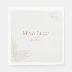 Elegant Botanical Floral Bridal Shower Personalize Napkin
