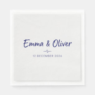 Elegant Botanical Floral Bridal Shower Personalize Napkin