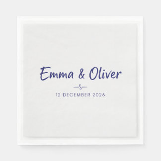 Elegant Botanical Floral Bridal Shower Personalize Napkin