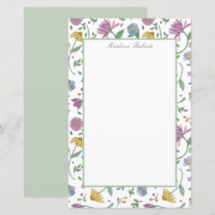 Elegant Botanical Garden Personalized Stationery
