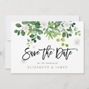 Elegant Botanical Garden Spring Wedding Save The Date