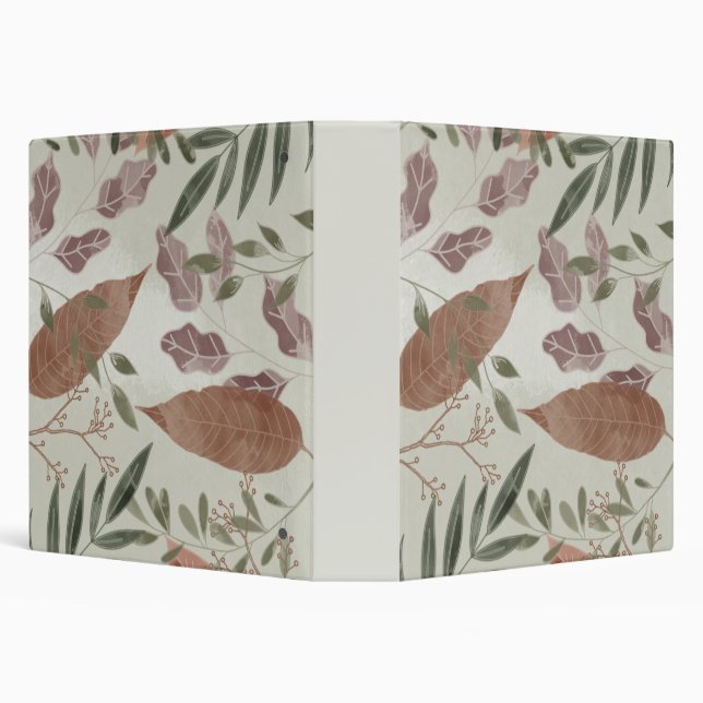 Elegant Botanical Greenery Binder (Background)