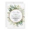 Elegant Botanical Greenery Gold Boy Baby Shower