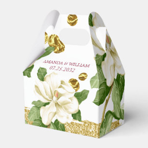 Elegant Botanical Greenery Wedding Favour Box