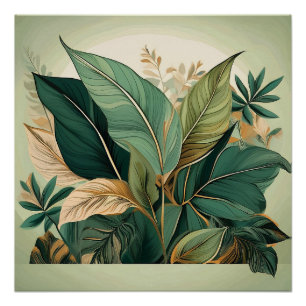 Elegant Botanical Leaf Art Print