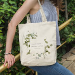 Elegant Botanical Leafy Foliage Watercolor Wedding Tote Bag<br><div class="desc">Elegant Botanical Leafy Foliage Watercolor Collection.- it's an elegant script watercolor Illustration of pastel subtle leafy foliage perfect for your summer spring,  botanical wedding & parties. It’s very easy to customize,  with your personal details. If you need any other matching product or customization,  kindly message via Zazzle.</div>