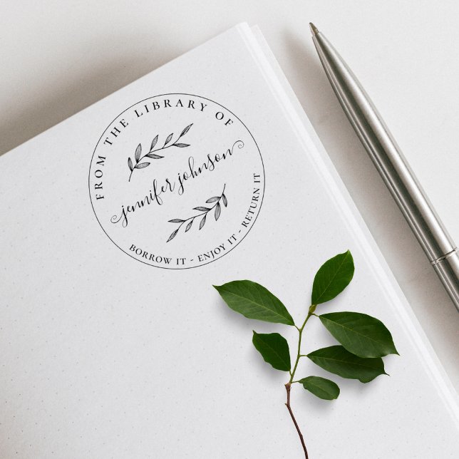 Elegant Botanical Leaves From The Library Of Rubber Stamp (Creator Uploaded)