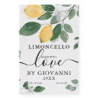 Elegant Botanical Lemon Made with Love Limoncello 