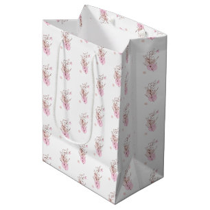 Elegant Botanical Line Art Favour Bag