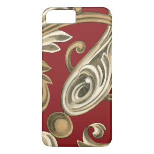 Elegant Botanical Motif with Tan Foliage iPhone 8 Plus/7 Plus Case