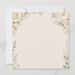 Elegant Botanical on Vintage Handmade Paper Save The Date