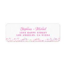 Elegant Botanical Pink Greenery leaves