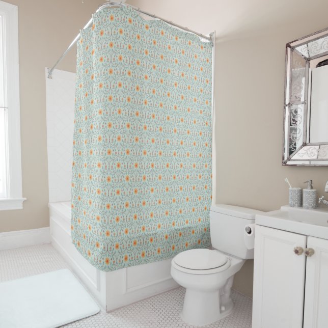 Elegant Botanical Sage Green Spring Floral Pattern (In Situ)