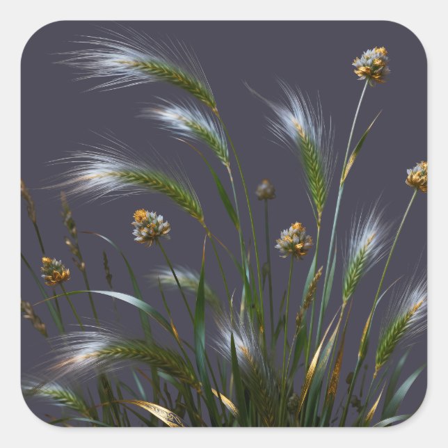 "Elegant Botanical Stickers Labels" (Front)