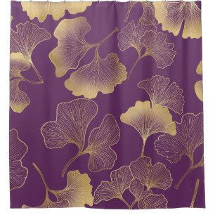 Elegant Botanical Teal Leaves with Gold Highlights
