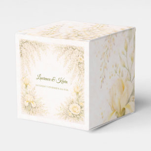 Elegant Botanical Wedding Favor Box