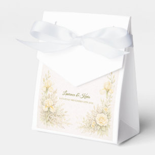 Elegant Botanical Wedding Favor Box