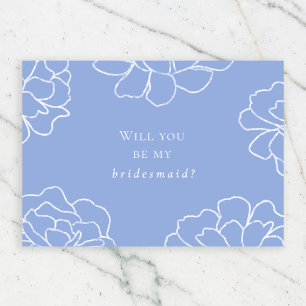 Elegant Botanical Will You Be My Bridesmaid Invitation