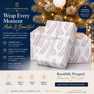 Elegant Botanical Wrapping Paper