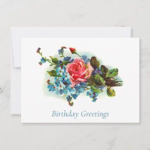 Elégant Bouquet Floral Victorien Carte Postale Ann