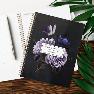 Élégant Bouquet floral violet foncé Personnalisé
