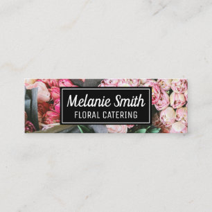 Elegant Bouquet of Flowers   Florist Catering Mini Business Card
