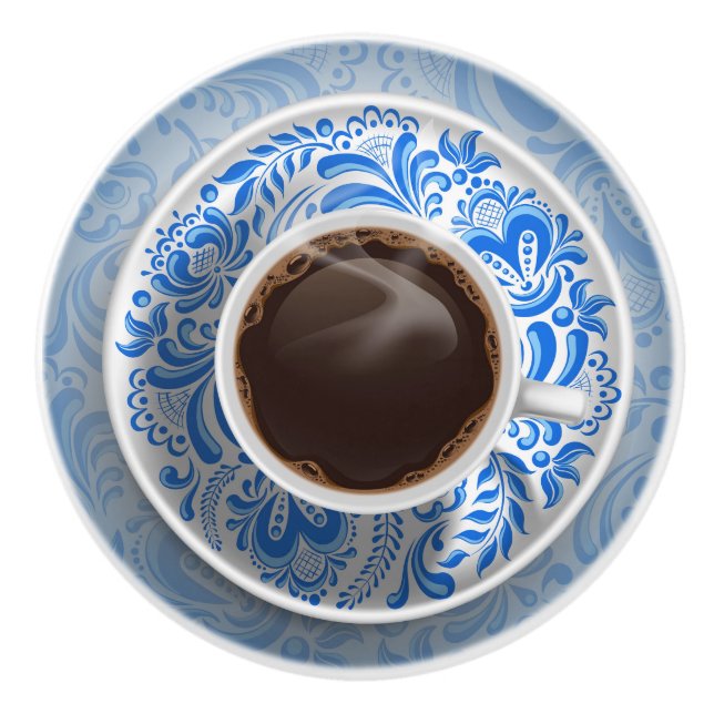 Élégant bouton de tiroir de la coupe de café - SRF (Devant)