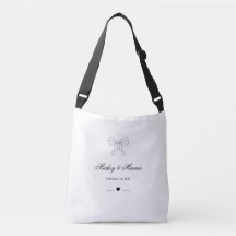 Elegant Bow & Heart Personalized Design Wedding
