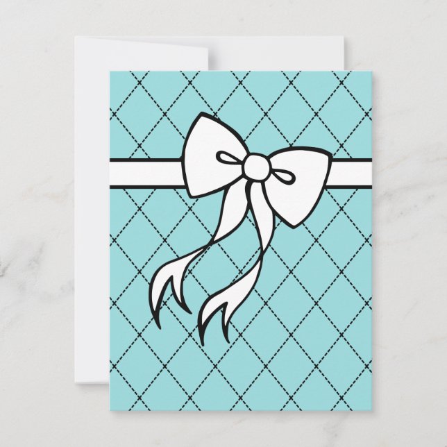 Elegant Bow Invitations (Front)