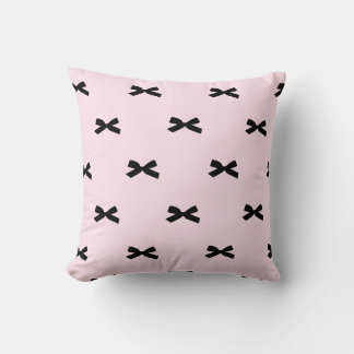 Elegant Bow-Patterned Decorative Throw Pillows