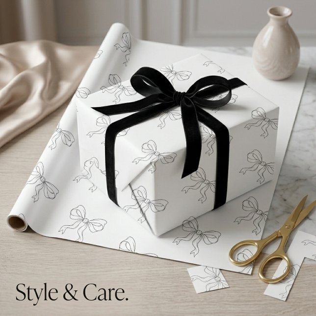 Elegant Bow Personalized Seamless Pattern Wrapping Paper (Elegant Bow Personalized Seamless Pattern Wrapping Paper)