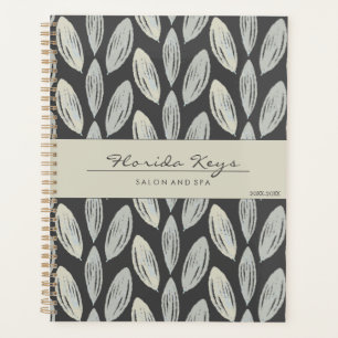 Elegant Braided Leaves Pattern Personalized Planner