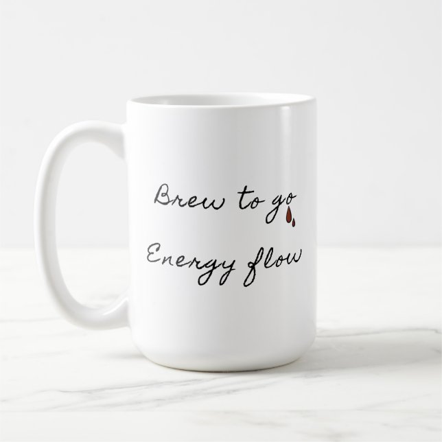 Elegant Brew To Go Energy Flow Classic Mug (Left)