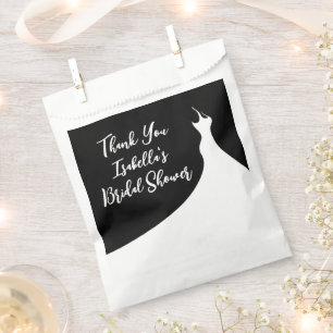 Elegant Bridal Shower Favour Bag black