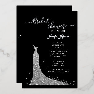 Elegant Bridal Shower foil Invitation