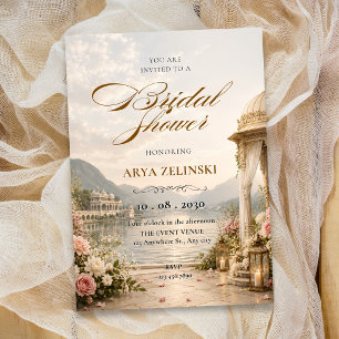 Elegant bridal shower invitation