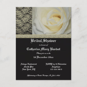 Elegant bridal shower invitations