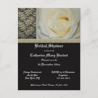 Elegant bridal shower invitations