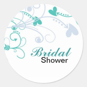 Elegant Bridal Shower Stickers