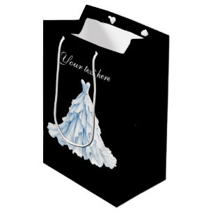Elegant Bridal shower wedding gown customizable Medium Gift Bag