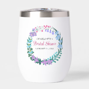 Elegant Bridal Shower Wildflowers Garland Tumbler
